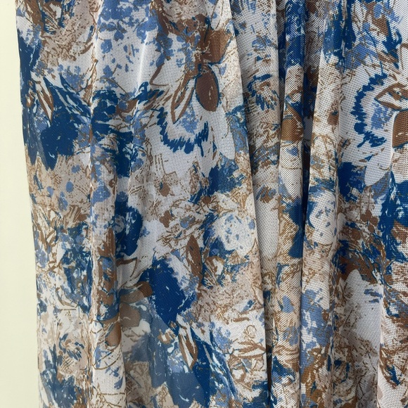 BoomChic NWT  Graphic Patchwork Sculpt Waist Hanky Hem Swim Dress Size 18-20 - Picture 10 of 16